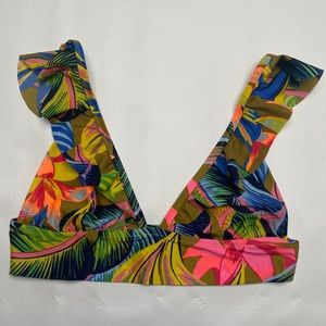 Aerie | Longnline Ruffle Bikini Top